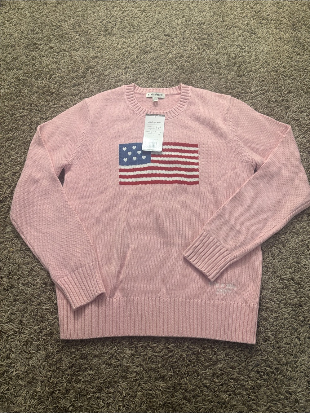 State of Mine Kids Pink Crewneck Sweater